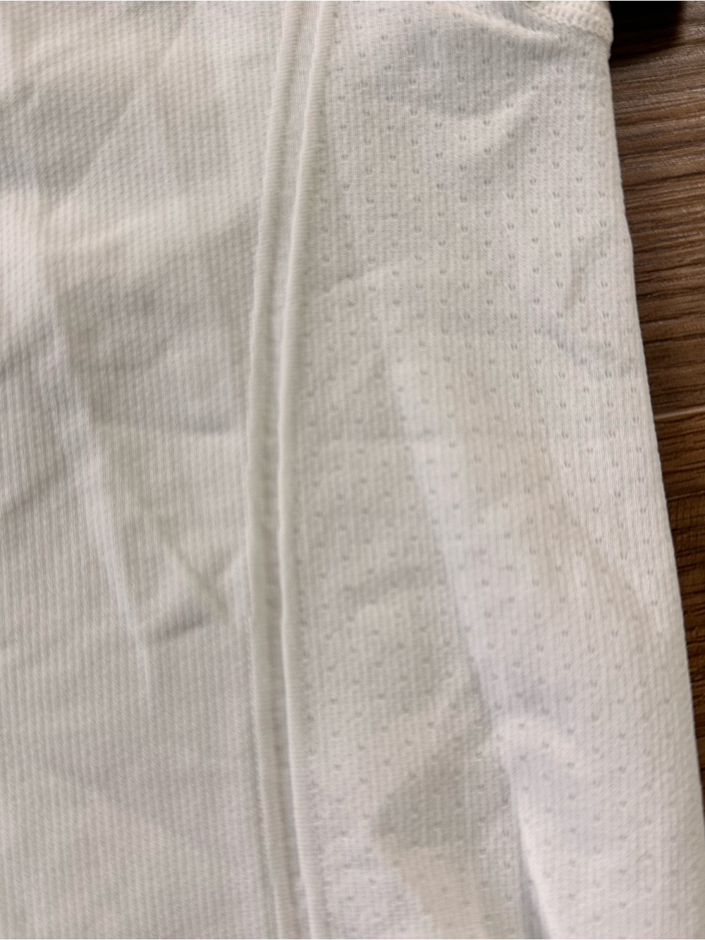 SPANX Active LAMN Seamless Short Sleeve Tee Shirt White Medium Workout Gym Run - Picture 4 of 6